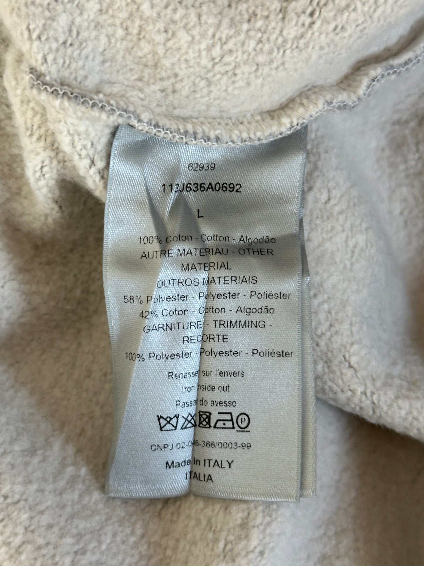 Dior Grey & Purple Oblique Logo Hoodie