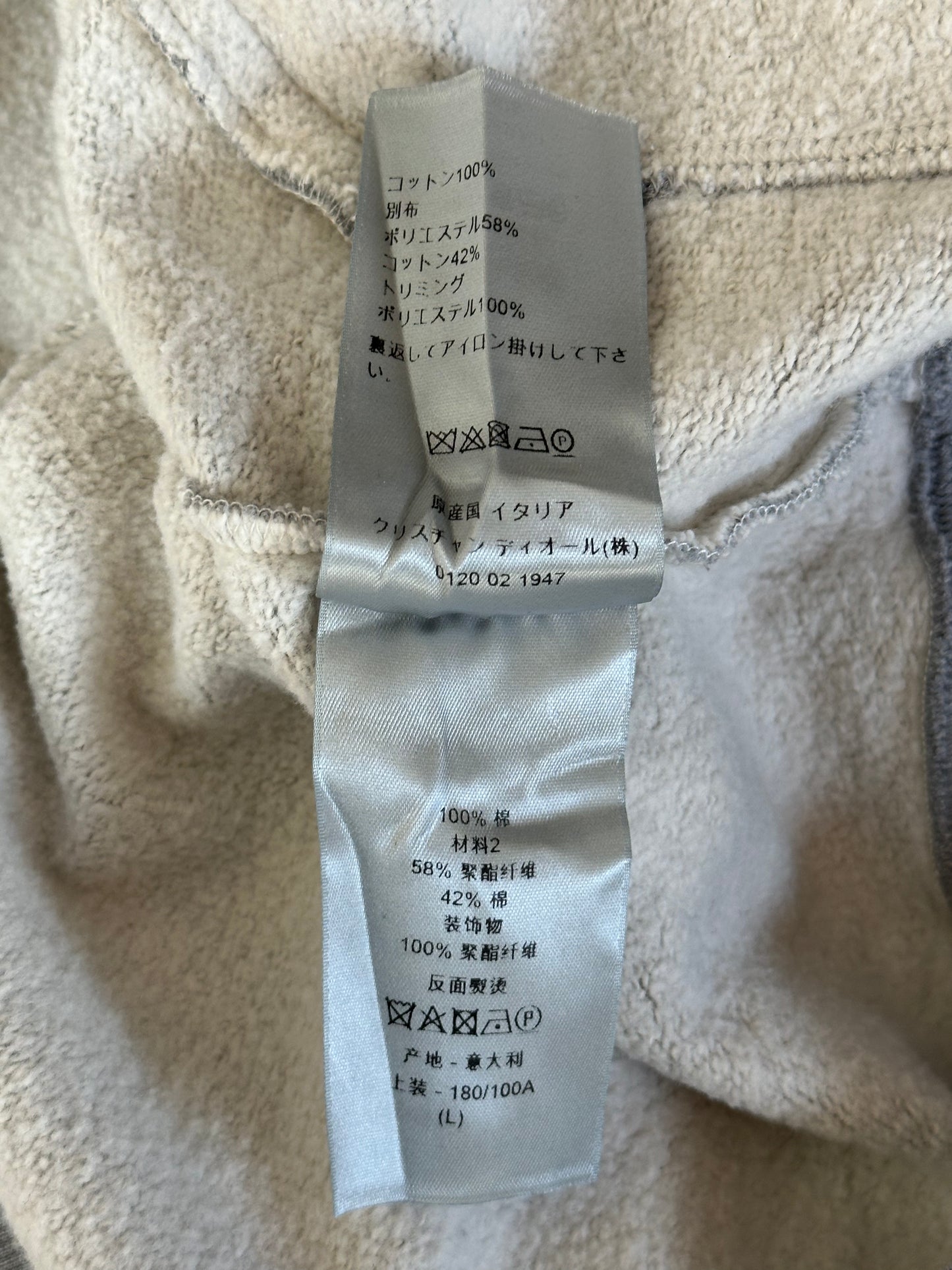 Dior Grey & Purple Oblique Logo Hoodie