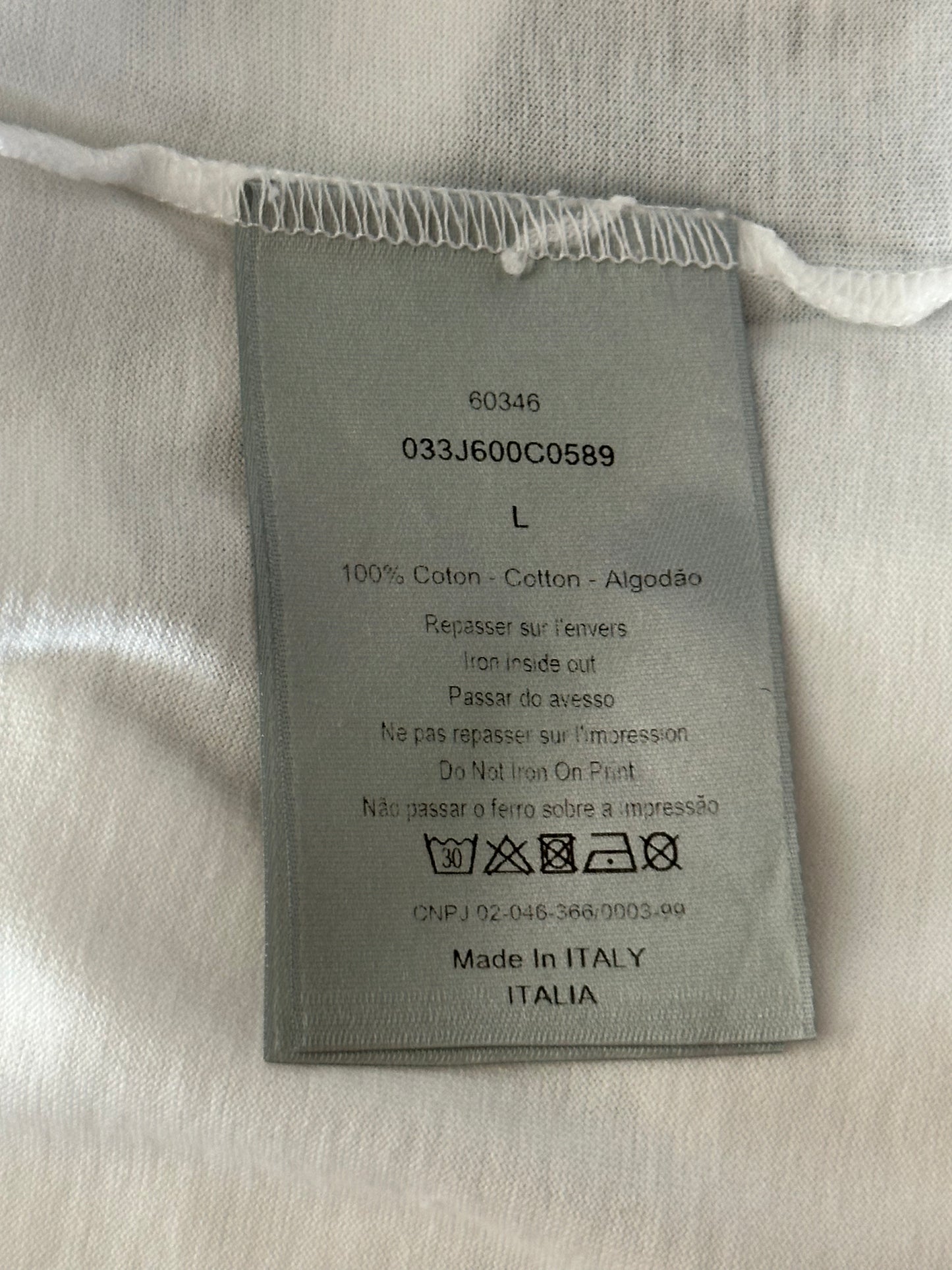 Dior Stussy White "I Want To Shock The World With Dior" T-Shirt