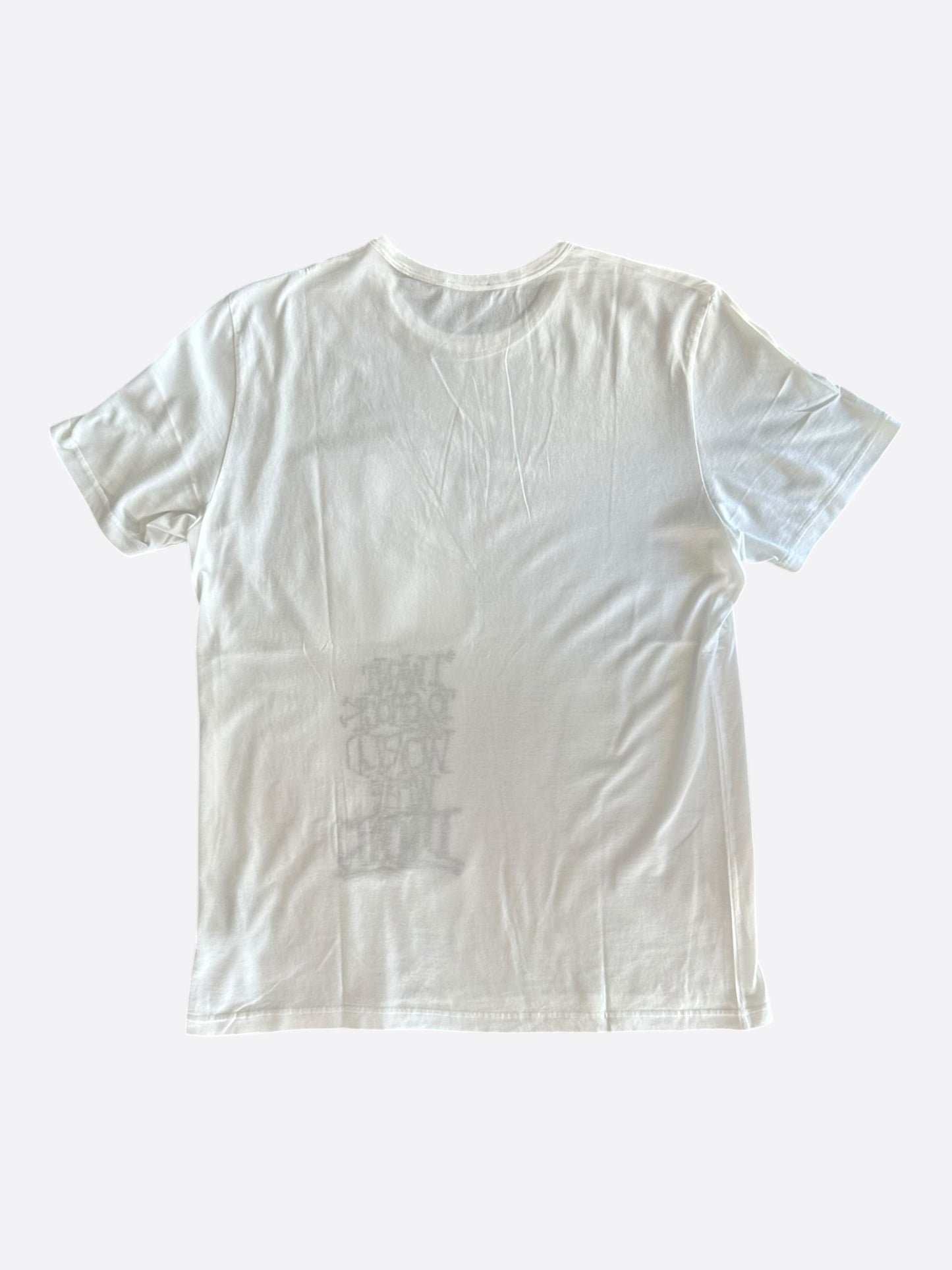 Dior Stussy White "I Want To Shock The World With Dior" T-Shirt