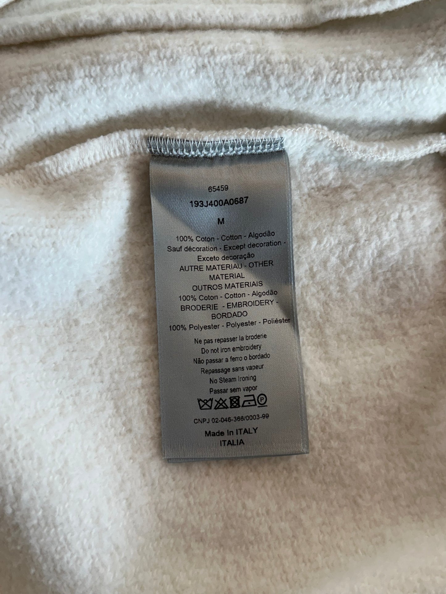 Dior Kenny Scharf Navy & White Embroidered Logo Track Jacket