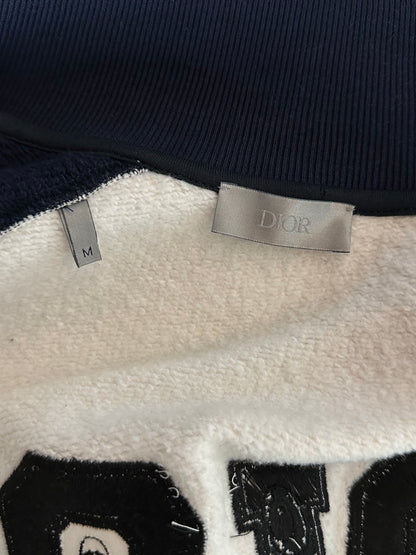 Dior Kenny Scharf Navy & White Embroidered Logo Track Jacket