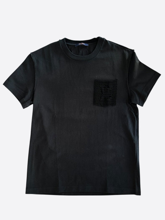 Louis Vuitton Black Knitted Pocket T-Shirt