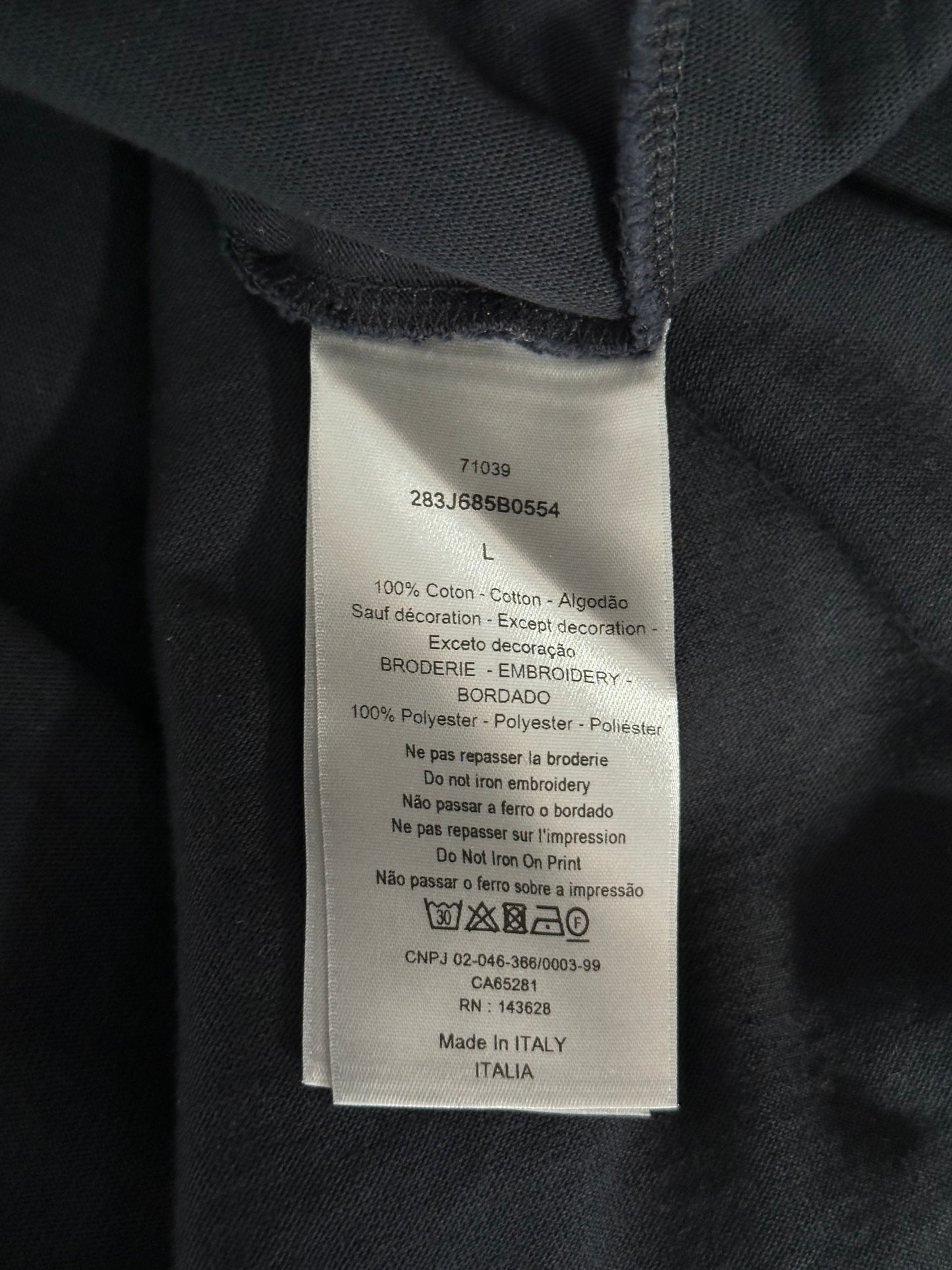 Dior Cactus Jack Black & Green Embroidered Logo T-Shirt