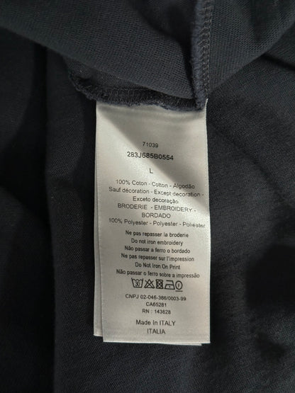 Dior Cactus Jack Black & Green Embroidered Logo T-Shirt