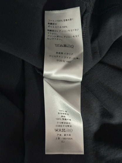 Dior Cactus Jack Black & Green Embroidered Logo T-Shirt