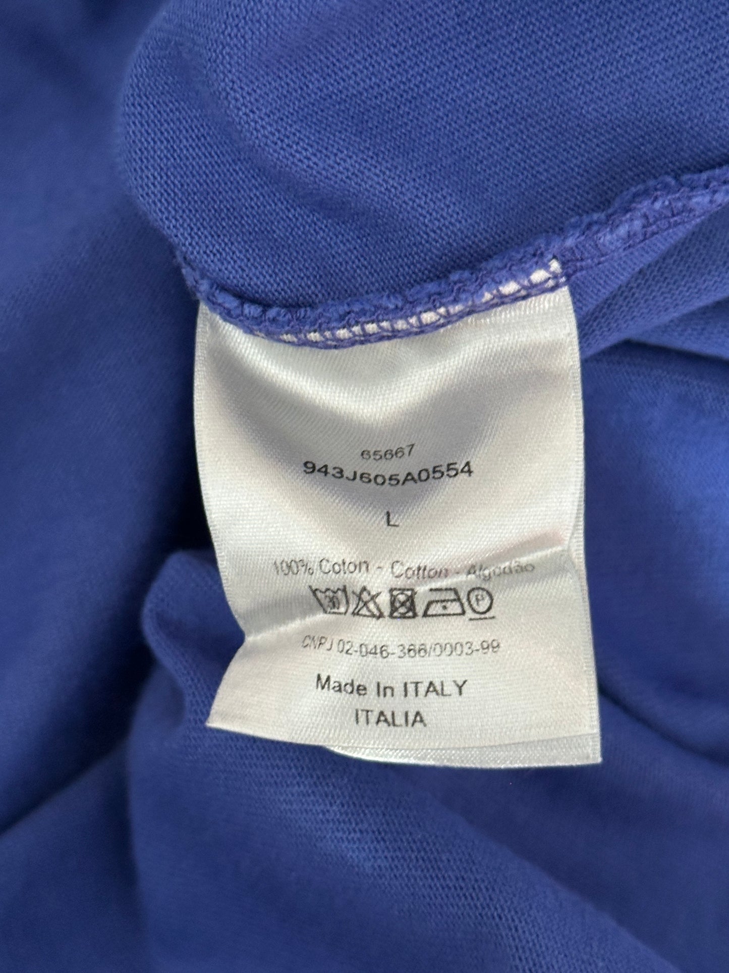 Dior Purple CD Icon Embroidered Logo T-Shirt