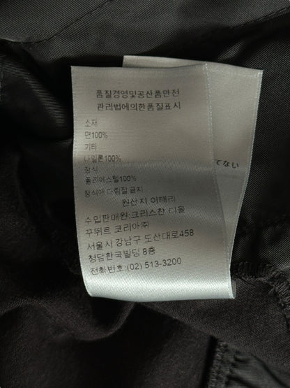 Dior Sacai Black Cotton & Nylon Embroidered Patch T-Shirt