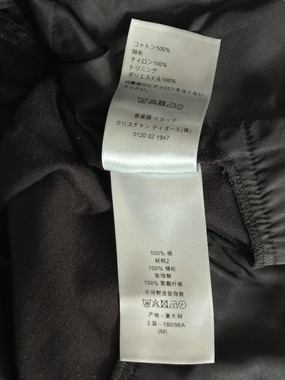 Dior Sacai Black Cotton & Nylon Embroidered Patch T-Shirt