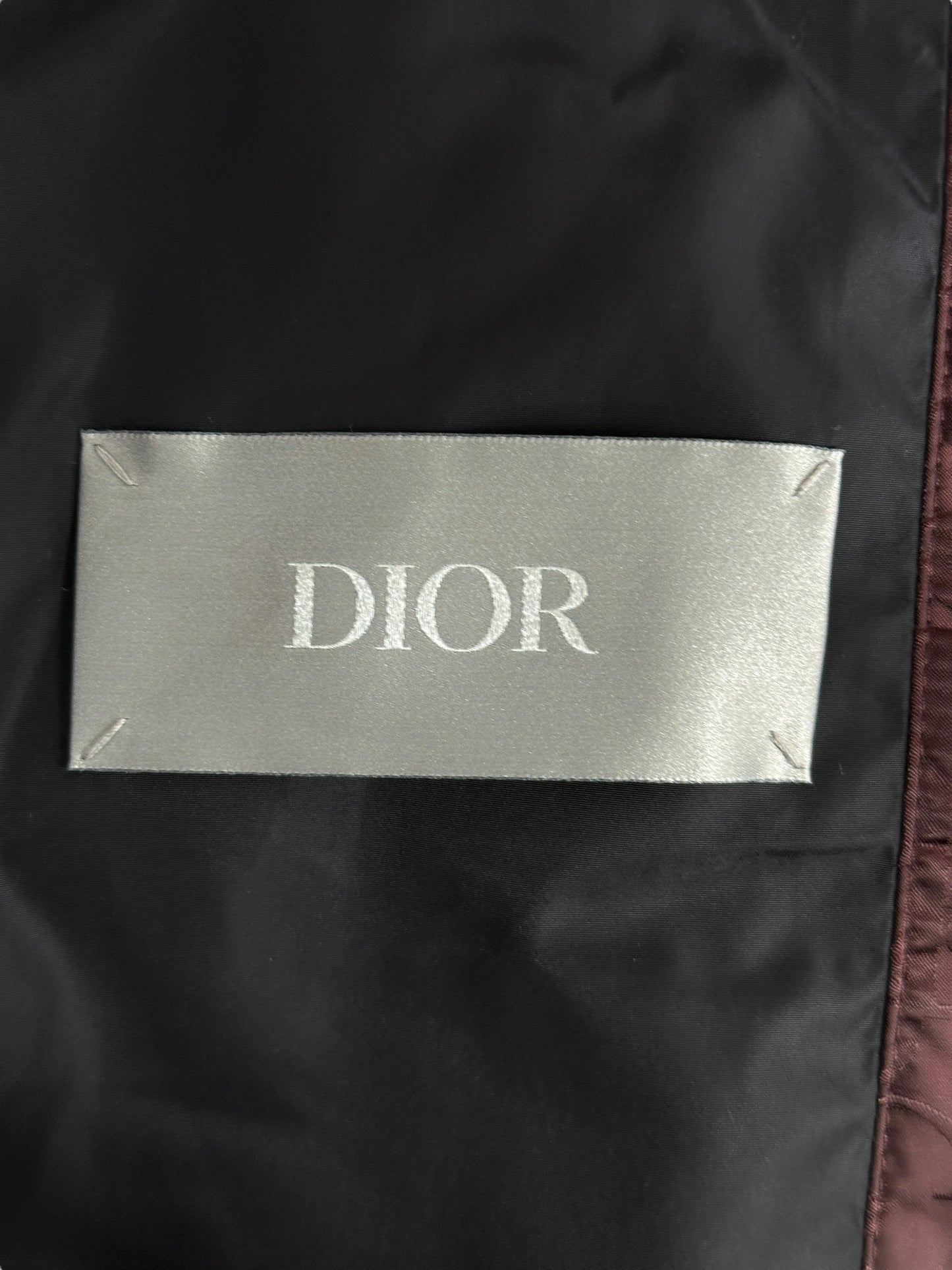 Dior Burgundy Oblique Puffer Vest