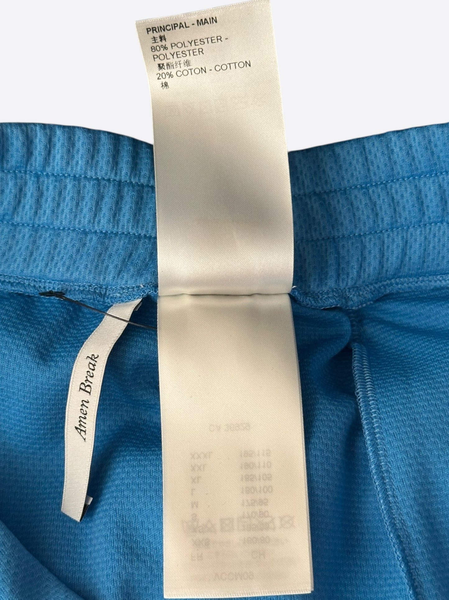 Louis Vuitton Blue Lightning Logo Shorts