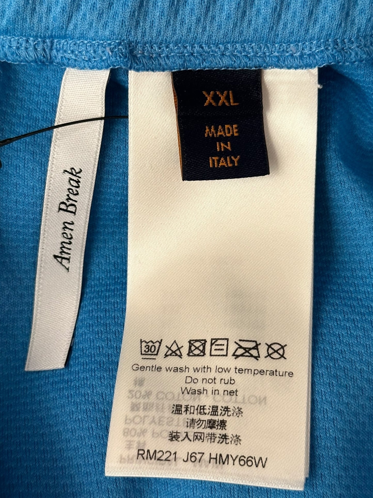 Louis Vuitton Blue Lightning Logo Shorts