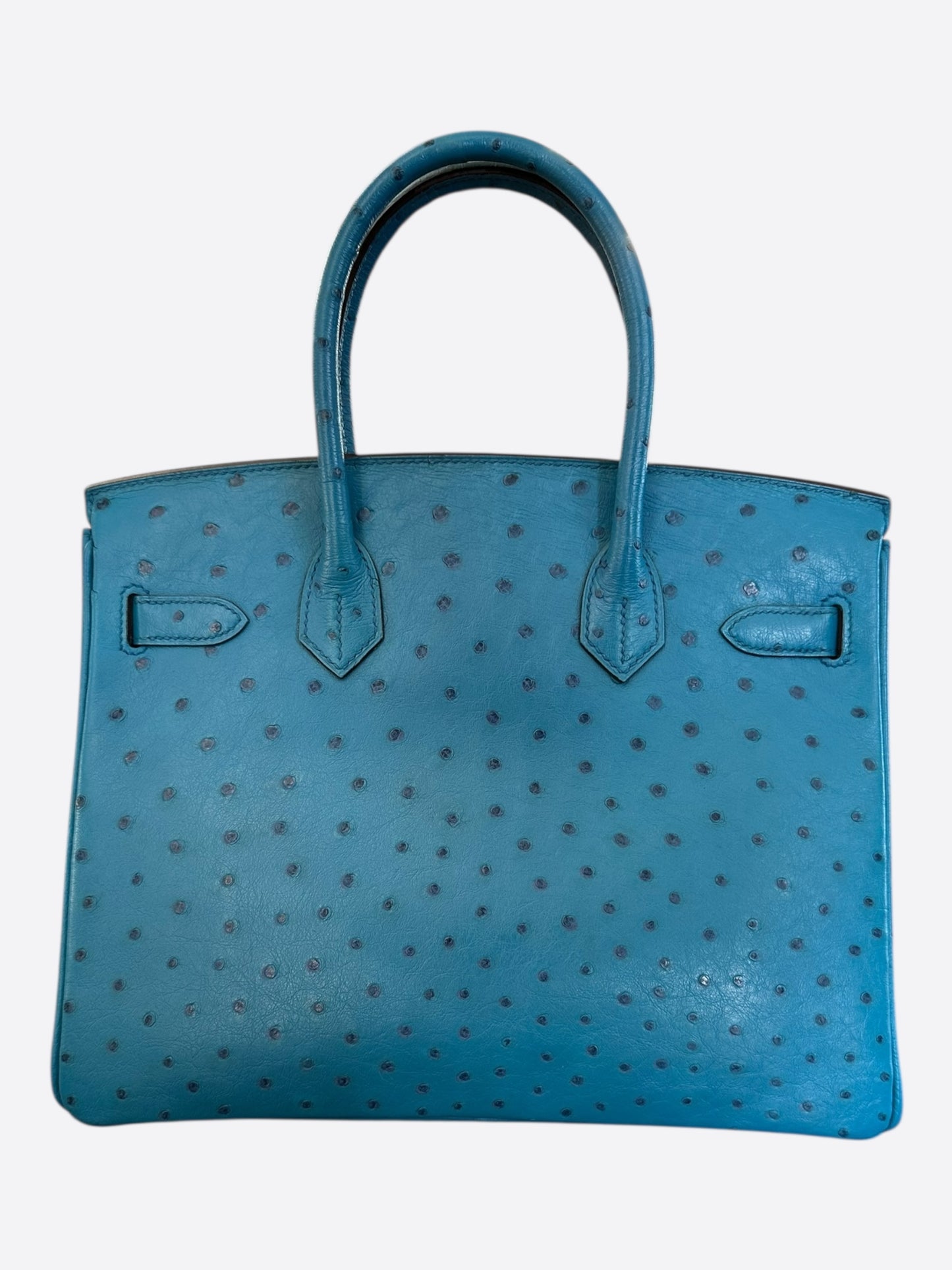 Hermes Blue Ostrich Birkin 30