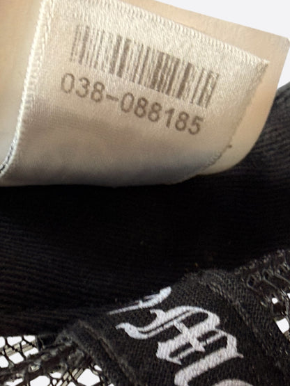 Chrome Hearts Black & White F**K Trucker Hat
