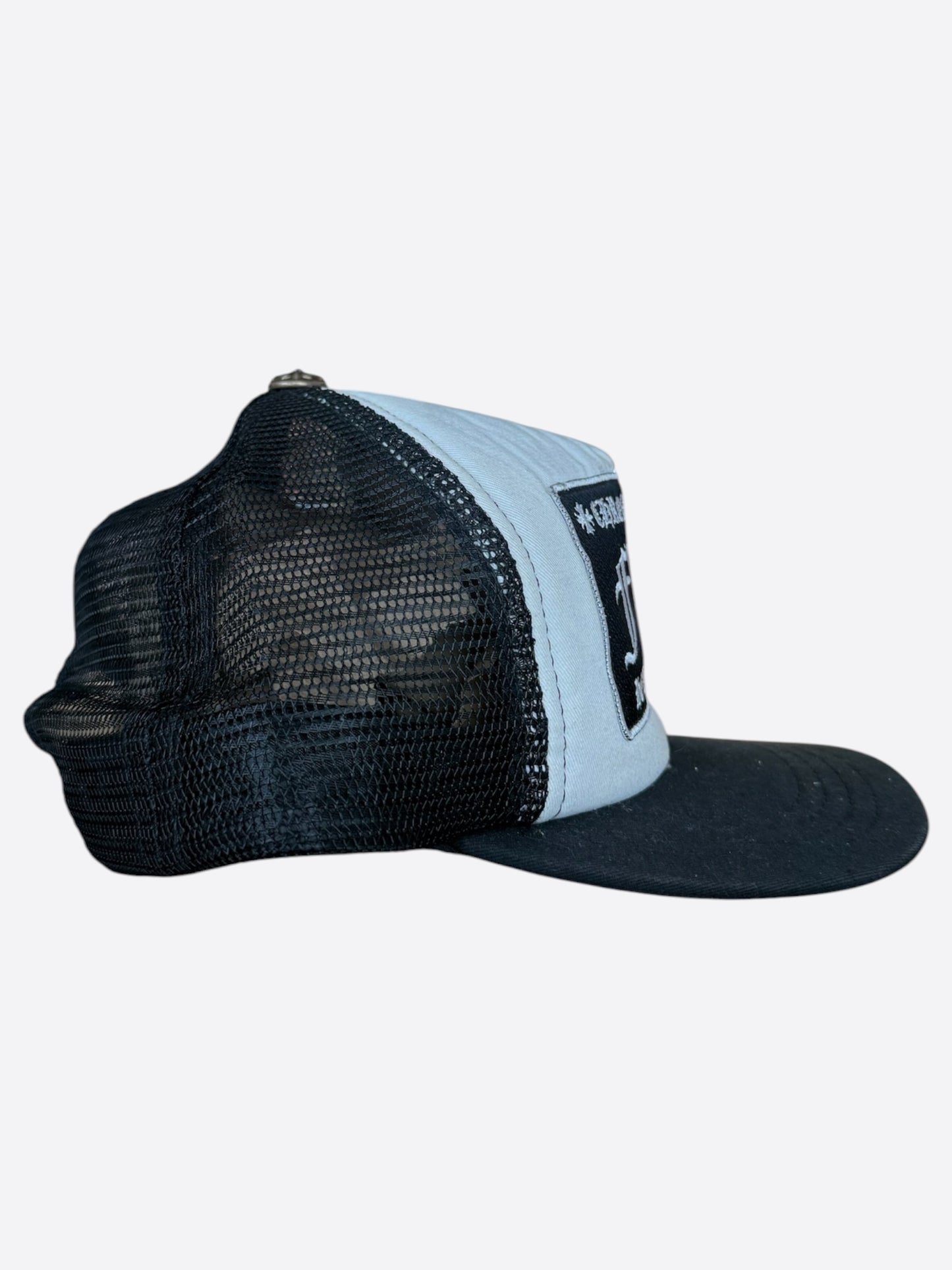 Chrome Hearts Black & White F**K Trucker Hat