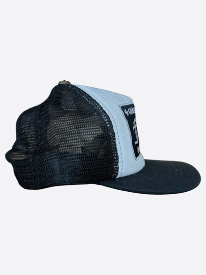 Chrome Hearts Black & White F**K Trucker Hat