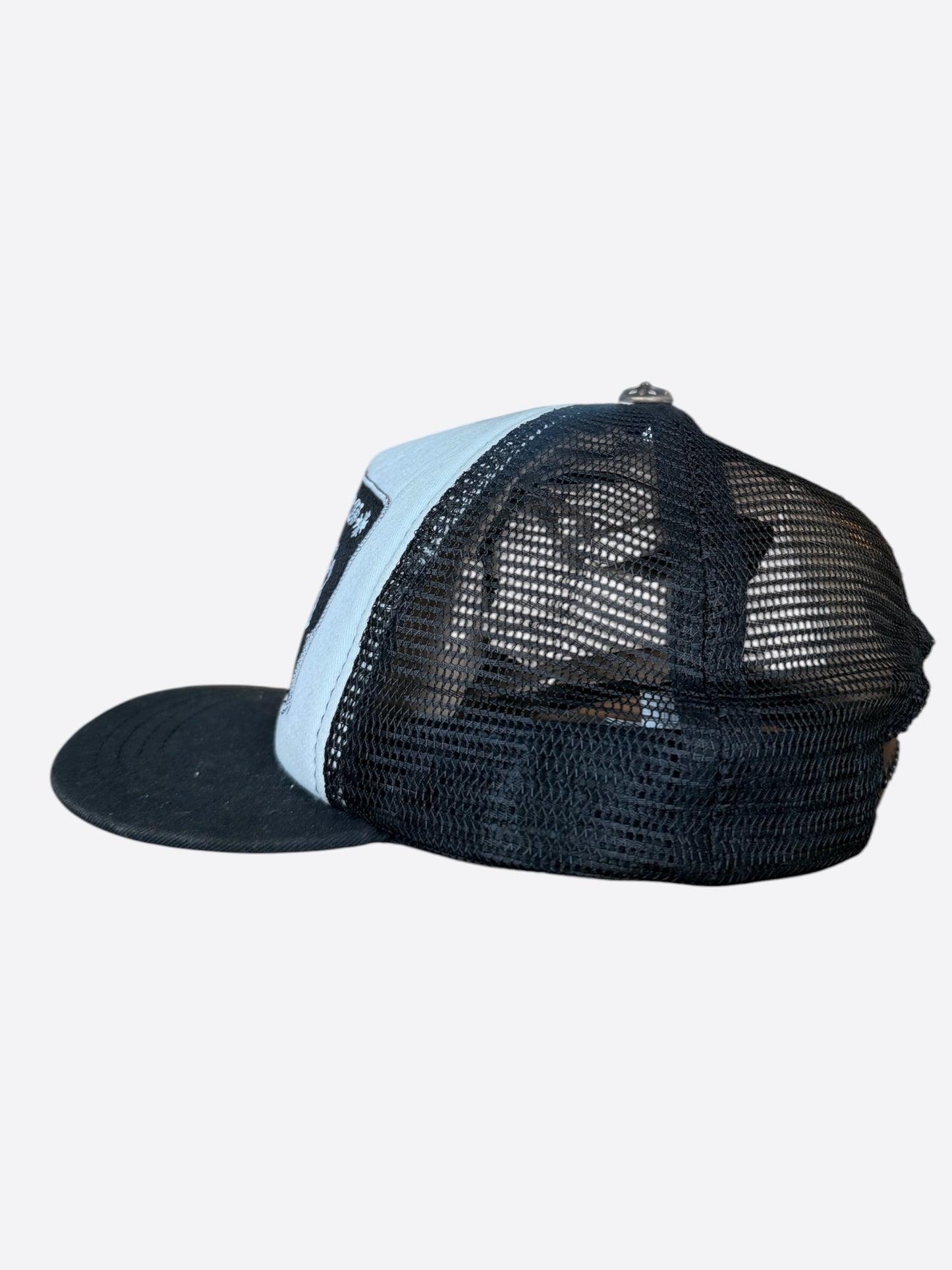 Chrome Hearts Black & White F**K Trucker Hat