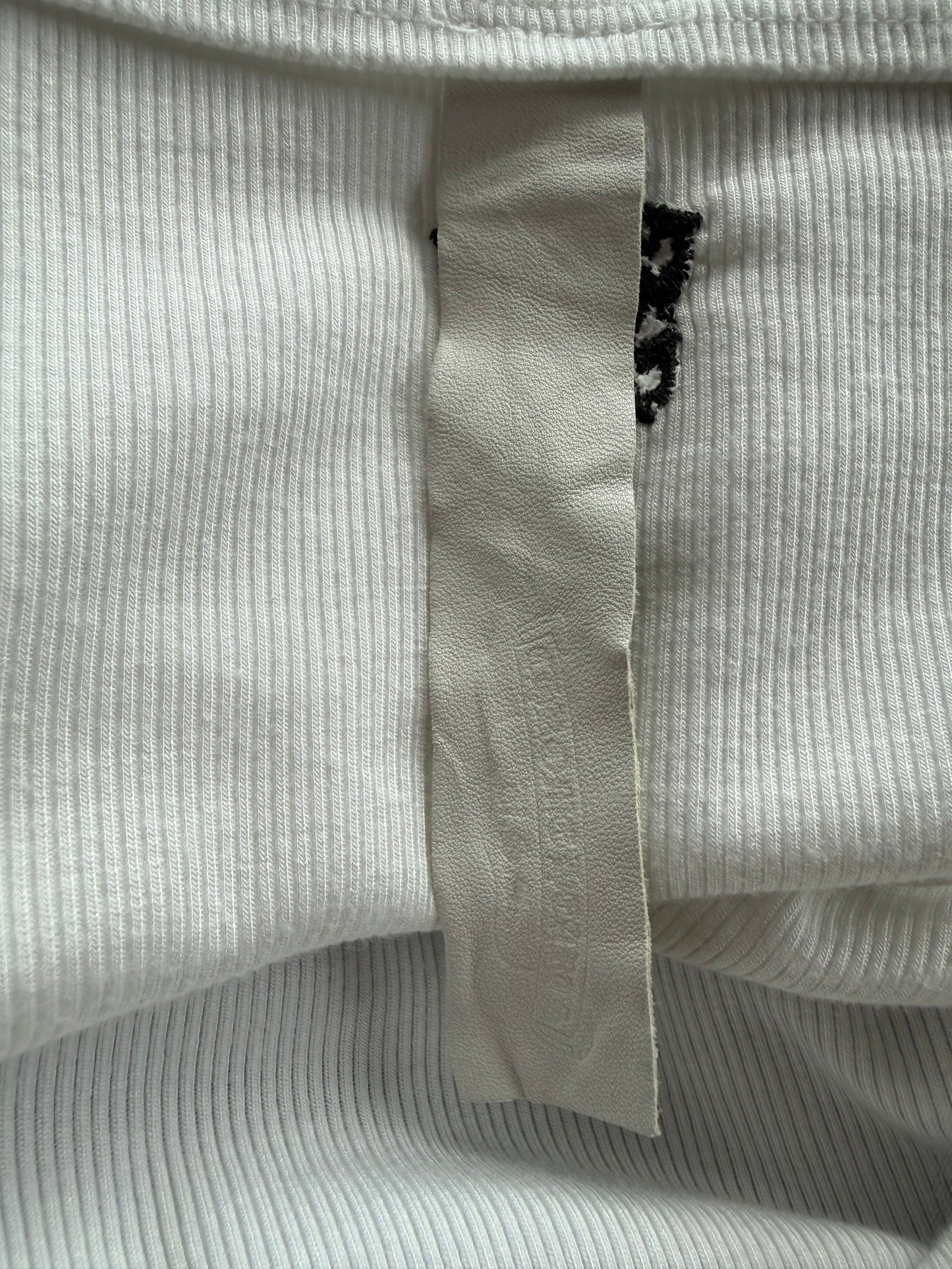 Chrome Hearts White & Black Embroidered Logo Skirt