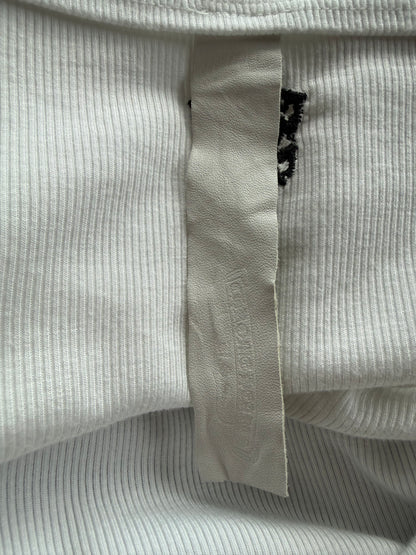 Chrome Hearts White & Black Embroidered Logo Skirt