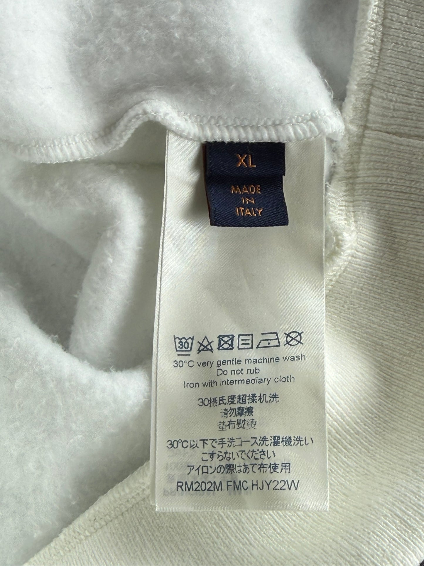 Louis Vuitton White Multicolor Flower Monogram Sweater