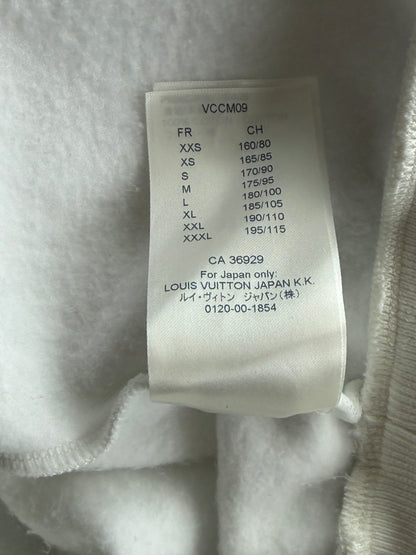 Louis Vuitton White Multicolor Flower Monogram Sweater