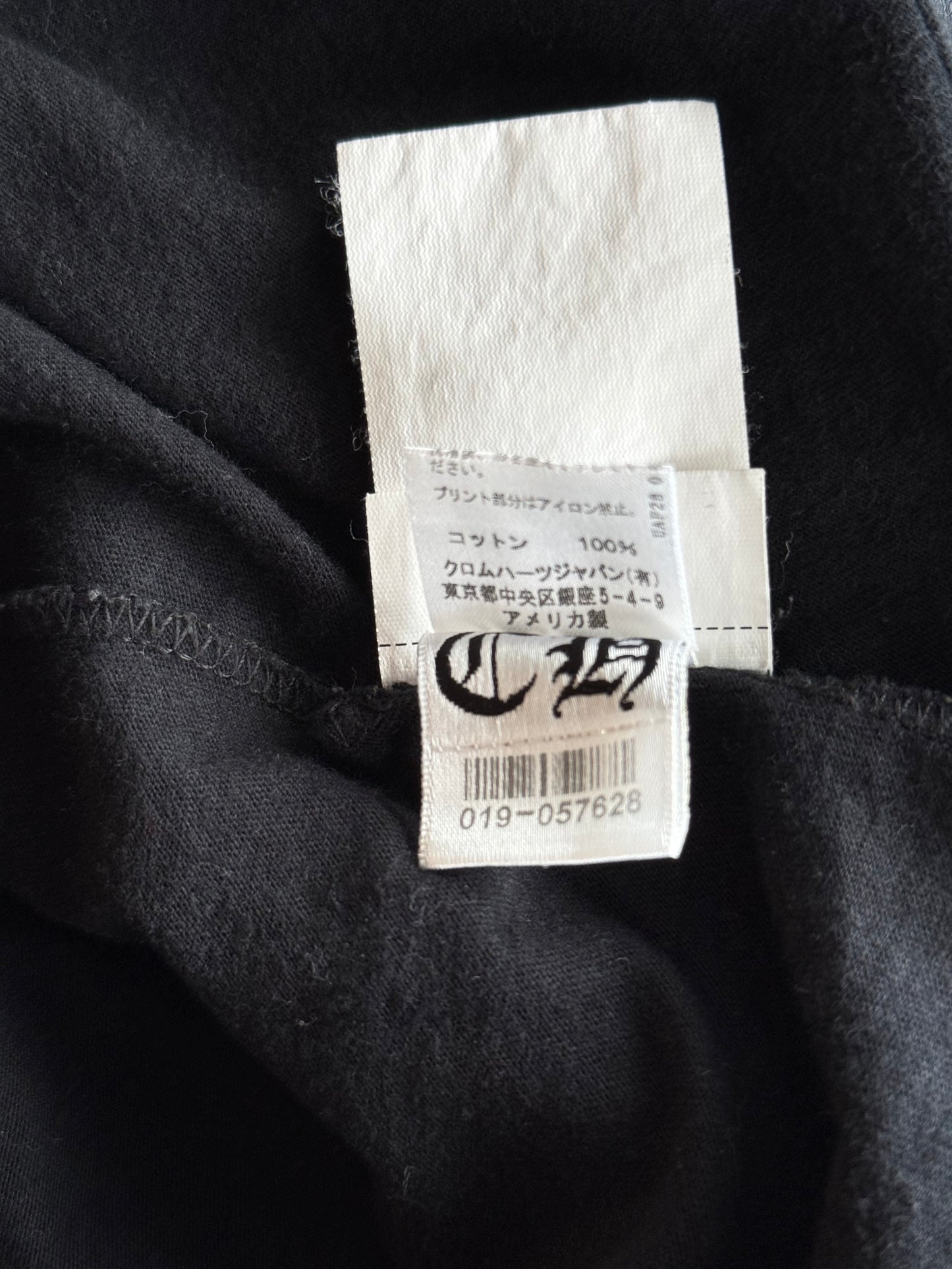 Chrome Hearts Black & Blue Neck Logo T-Shirt