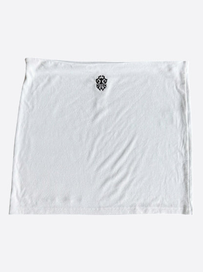 Chrome Hearts White & Black Embroidered Logo Skirt