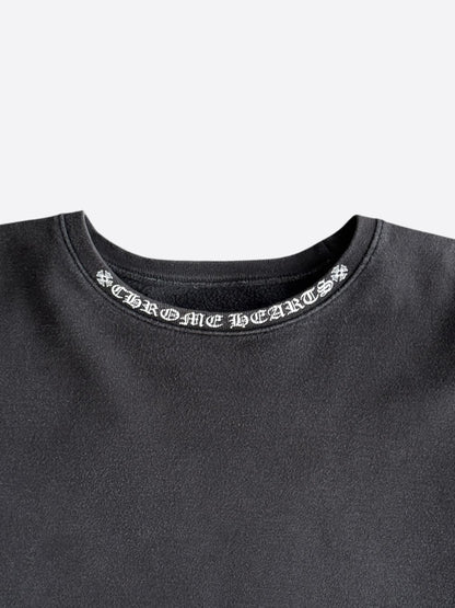 Chrome Hearts Black & White Neck Logo Sweater