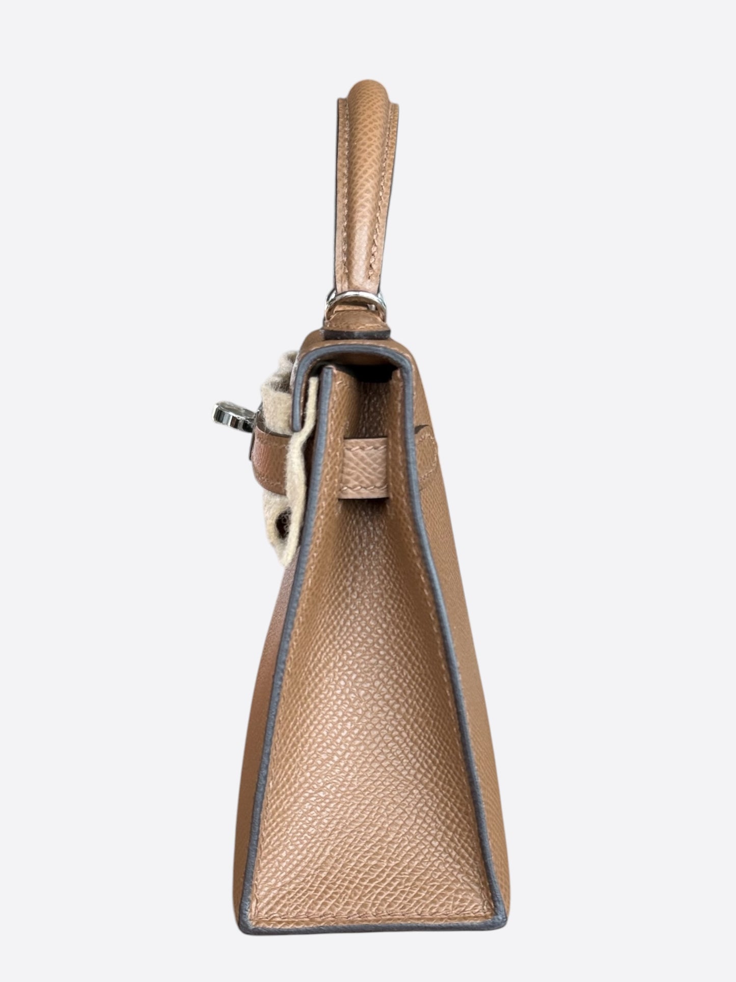 Hermes Gold Epsom & Palladium Hardware Mini Kelly 20