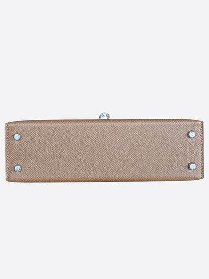 Hermes Gold Epsom & Palladium Hardware Mini Kelly 20