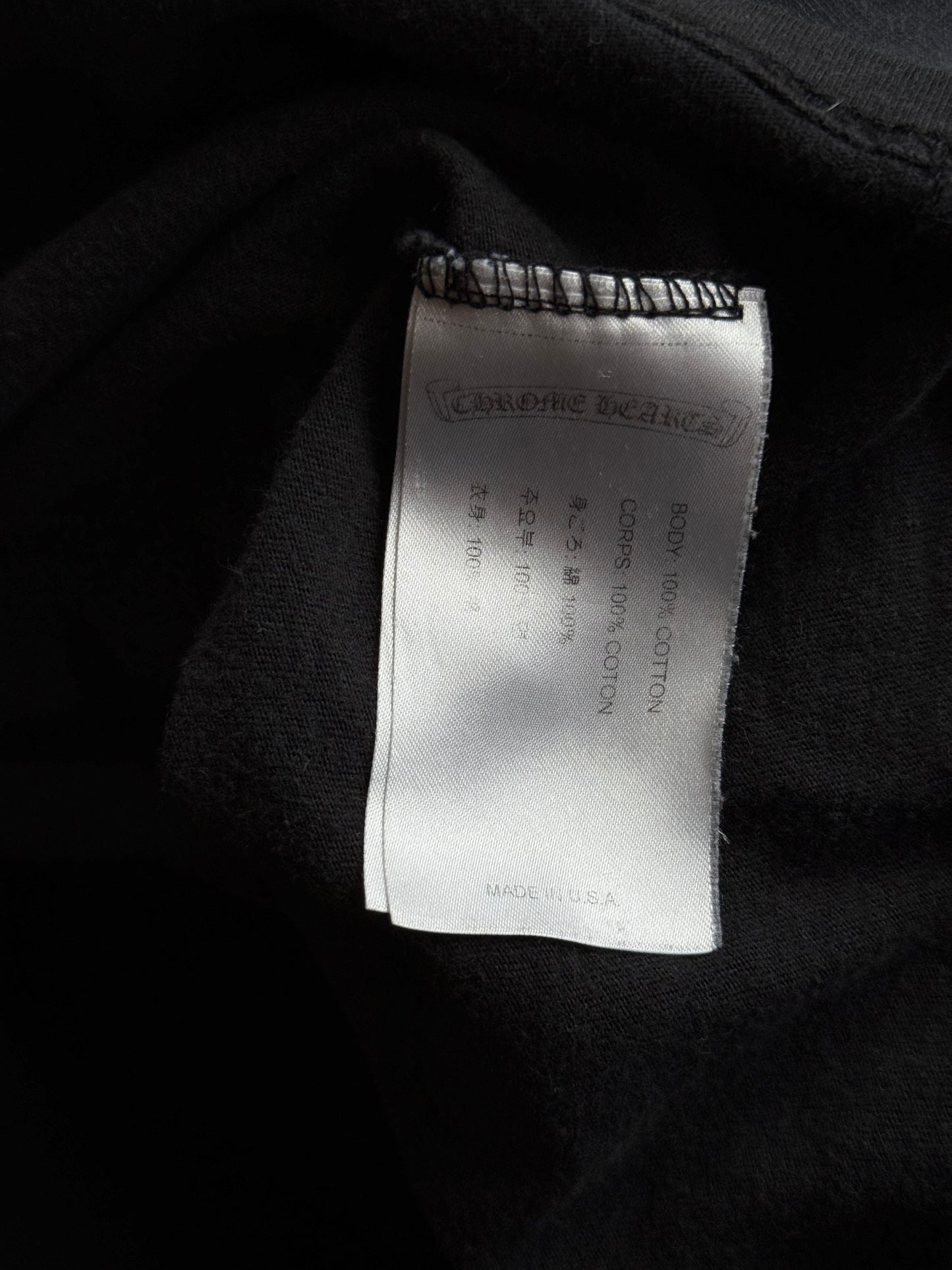 Chrome Hearts Black & White St. Barth Horseshoe Logo T-Shirt