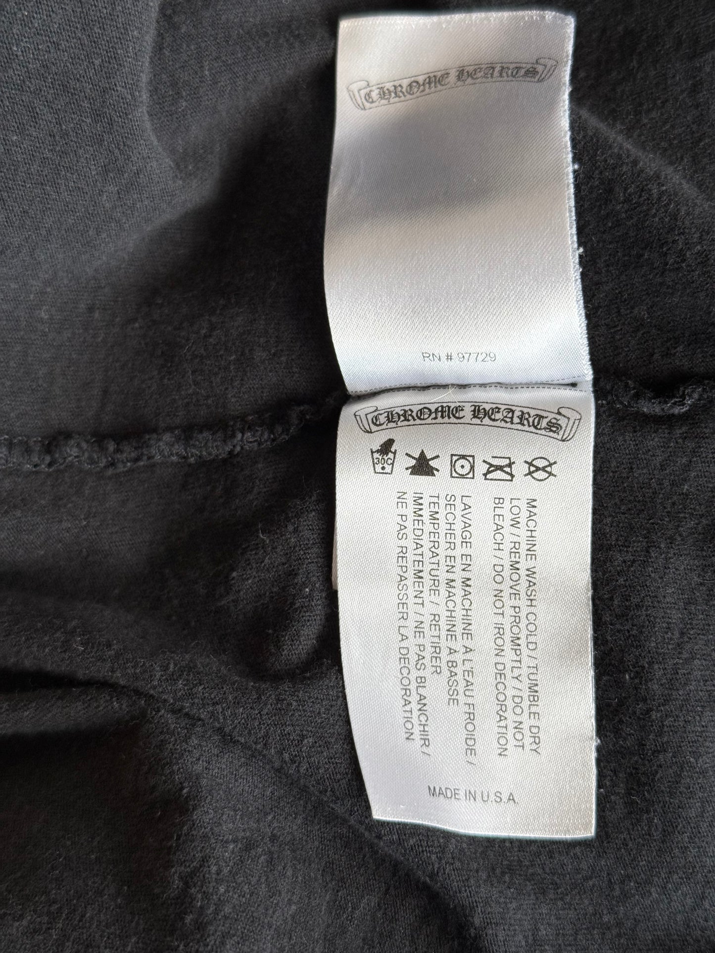 Chrome Hearts Black & White St. Barth Horseshoe Logo T-Shirt