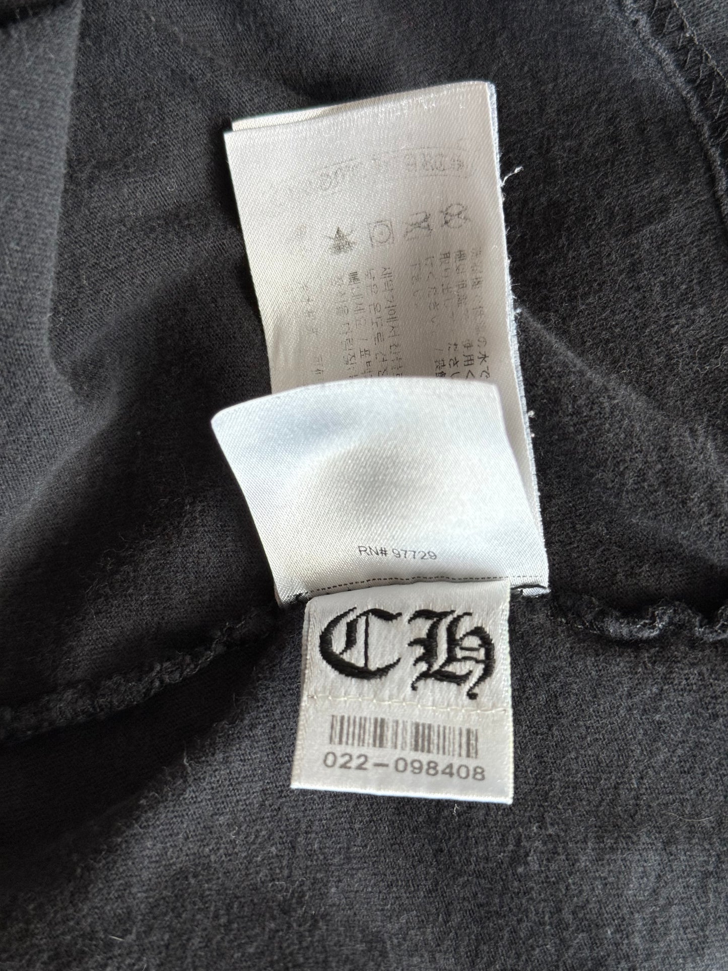 Chrome Hearts Black & White St. Barth Horseshoe Logo T-Shirt