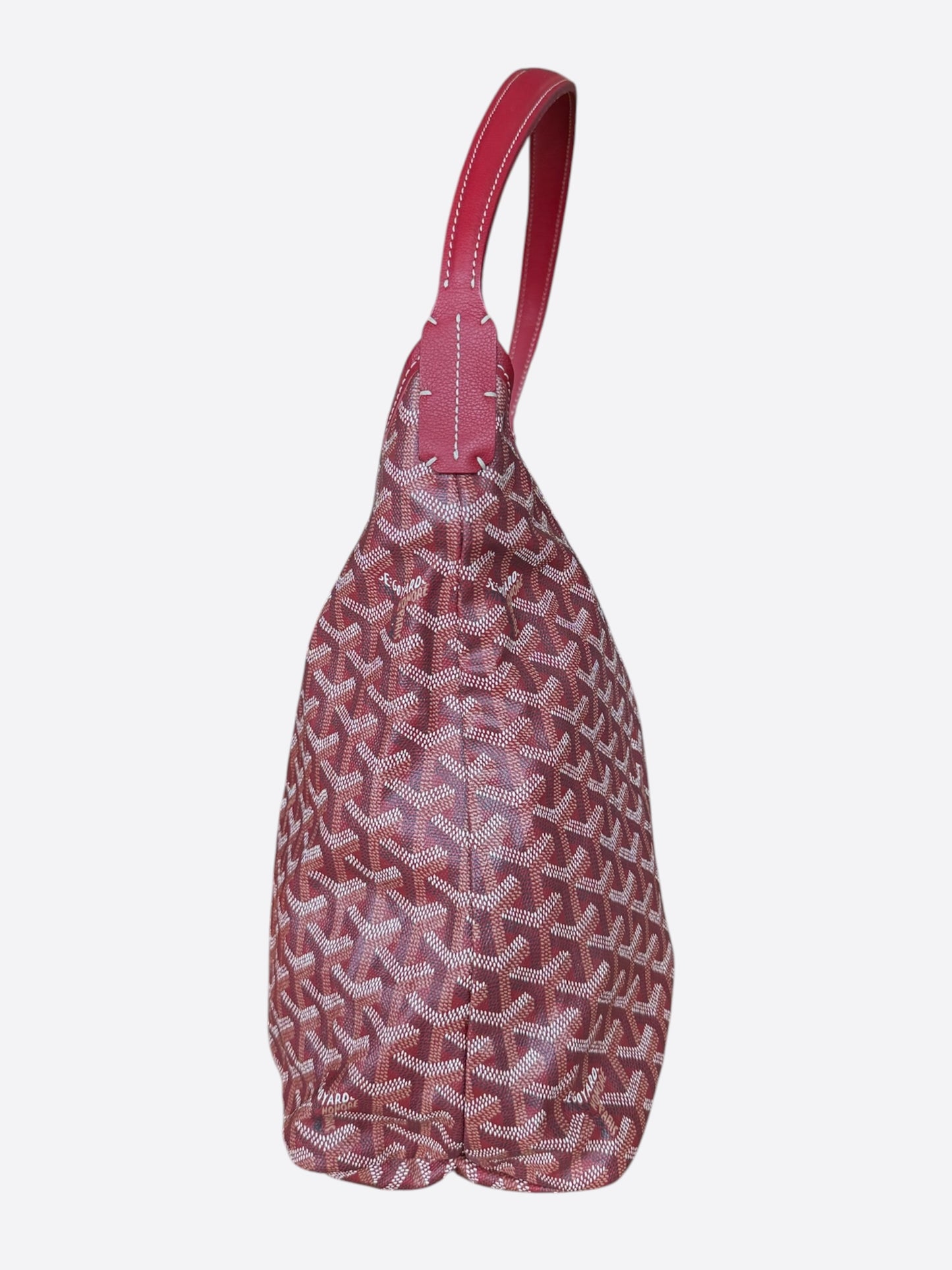 Goyard Red Boheme Hobo Tote Bag