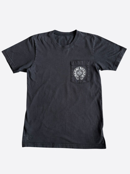 Chrome Hearts Black & White St. Barth Horseshoe Logo T-Shirt