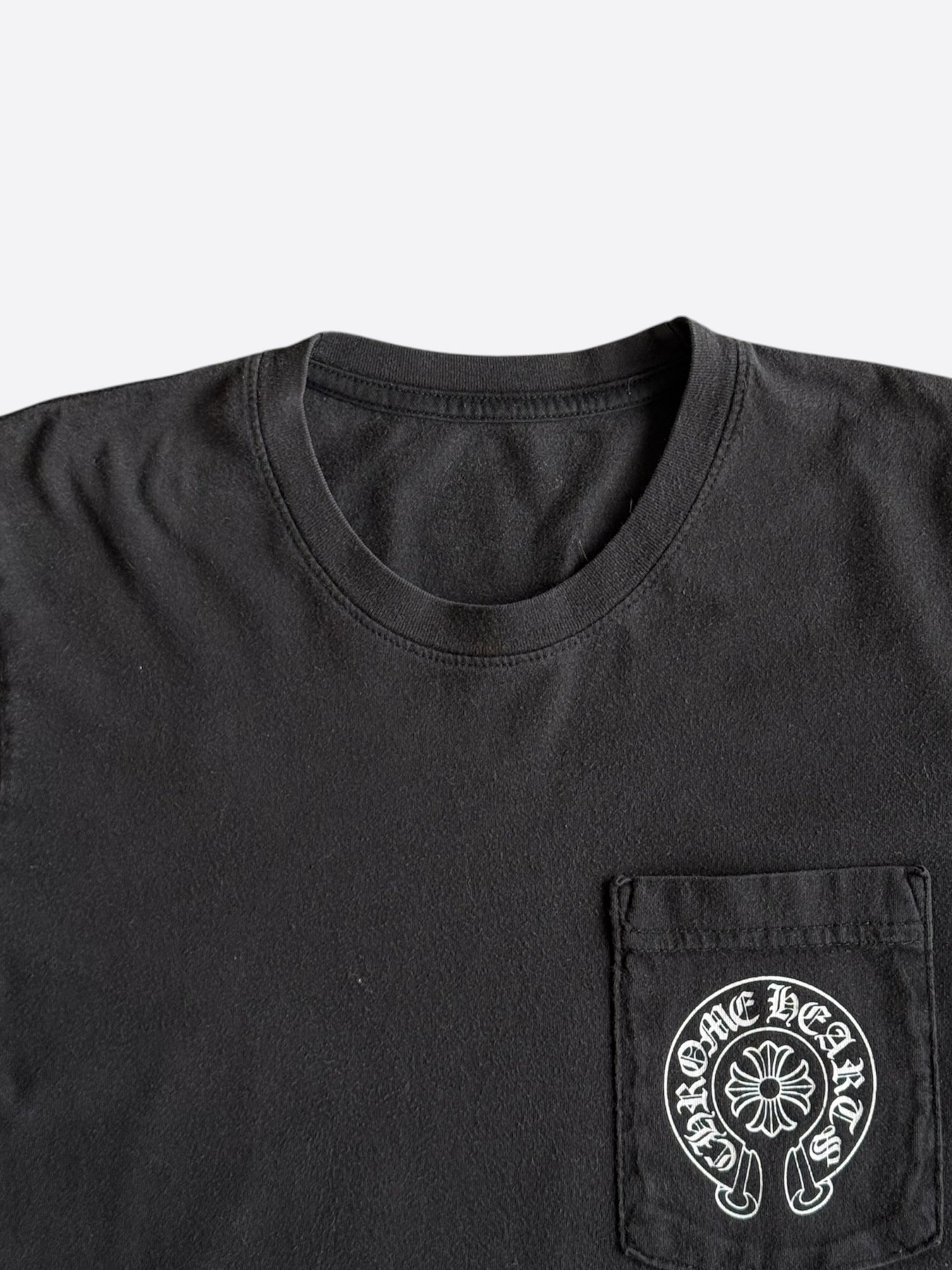 Chrome Hearts Black & White St. Barth Horseshoe Logo T-Shirt