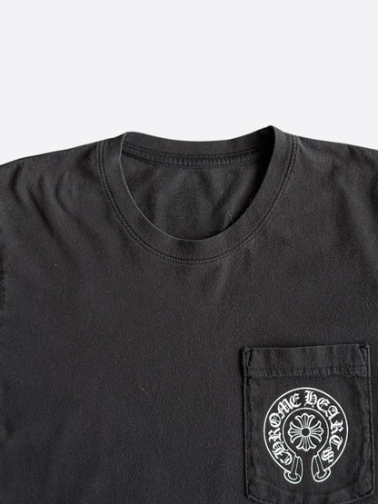 Chrome Hearts Black & White St. Barth Horseshoe Logo T-Shirt