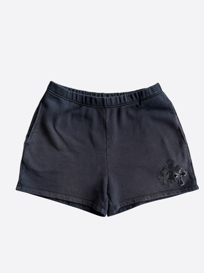 Chrome Hearts Black Triple Cross Patch Shorts