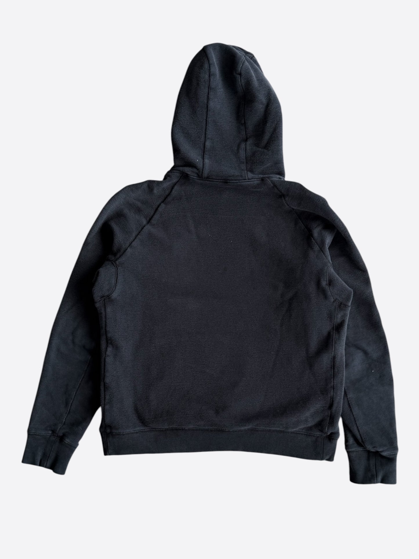 Chrome Hearts Black Leather Cross Patch Hoodie