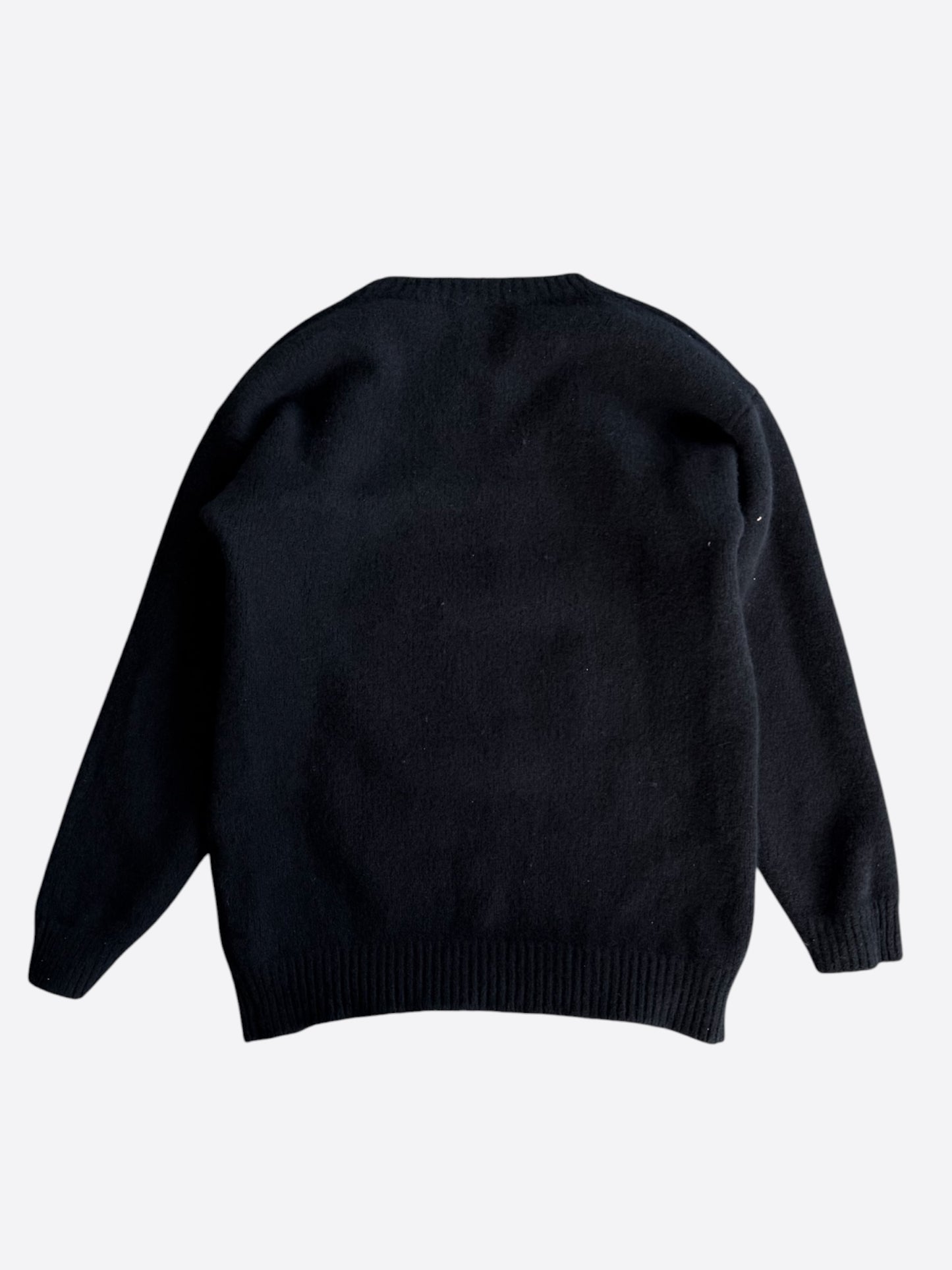 Celine Black Mouth Logo Oversized Knit Sweater