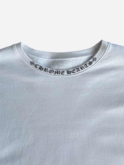 Chrome Hearts White & Black Neck Logo Sweater