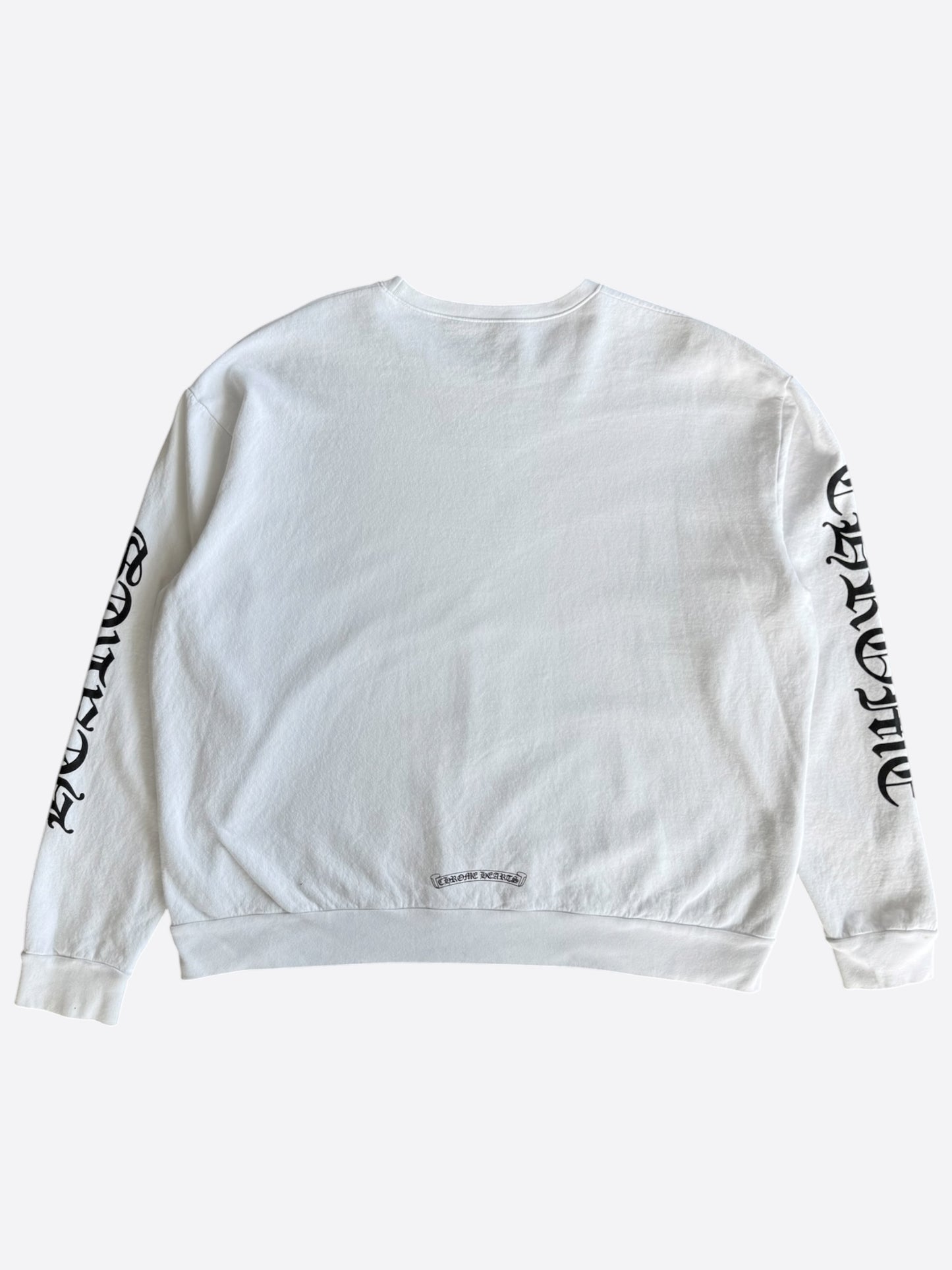 Chrome Hearts White & Black Neck Logo Sweater