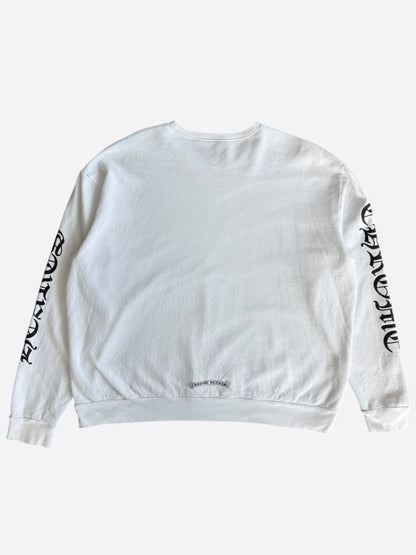 Chrome Hearts White & Black Neck Logo Sweater