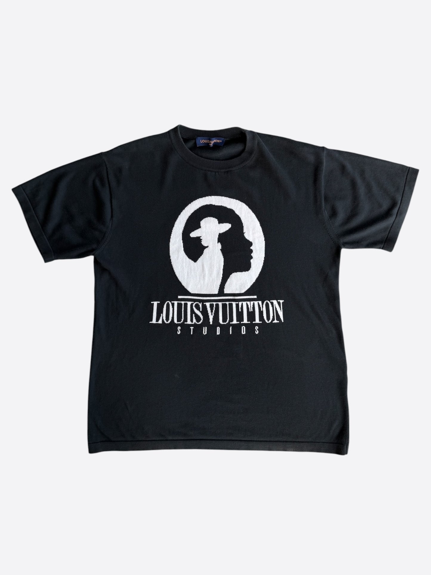 Louis Vuitton Black & White Studios Intarsia T-Shirt