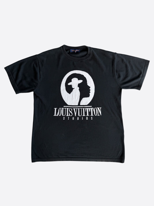 Louis Vuitton Black & White Studios Intarsia T-Shirt