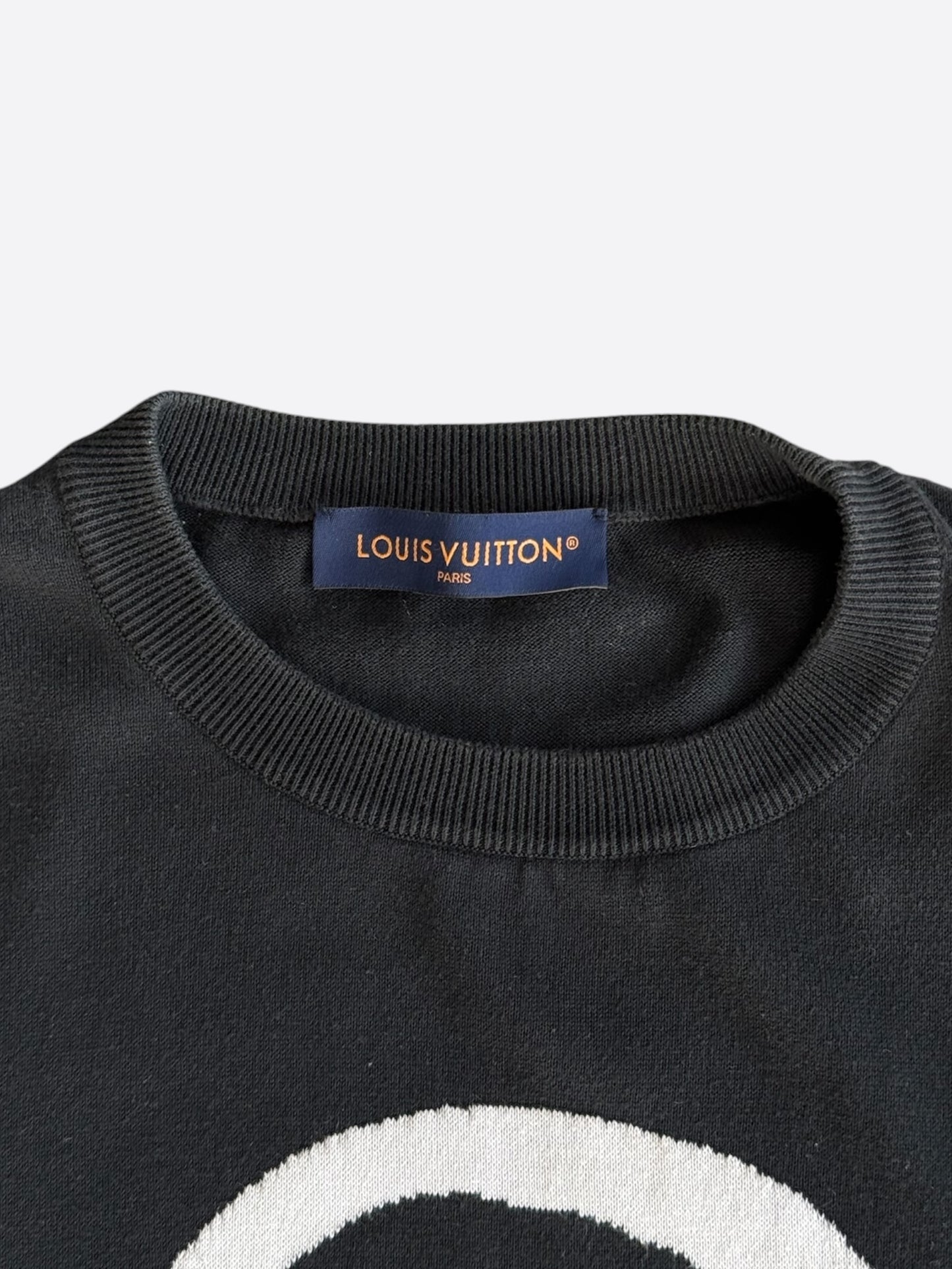 Louis Vuitton Black & White Studios Intarsia T-Shirt