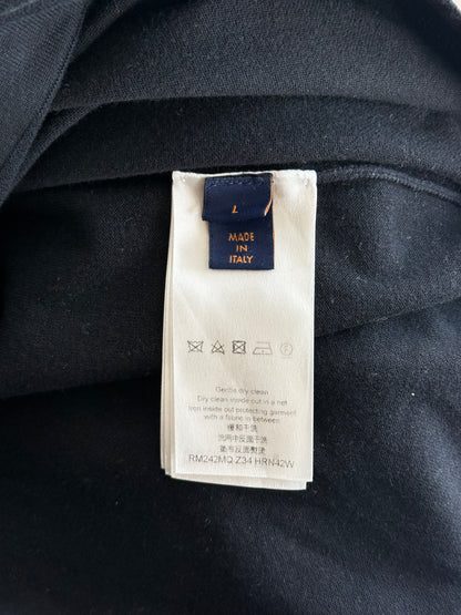 Louis Vuitton Black & White Signature Knit T-Shirt