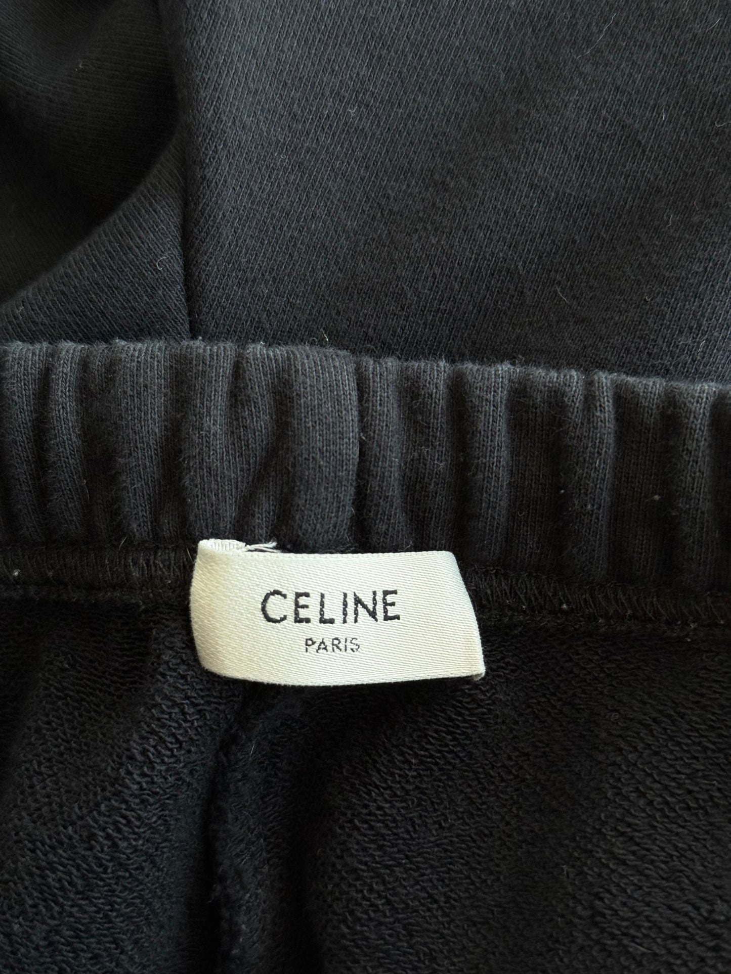 Celine Black & White Logo Shorts