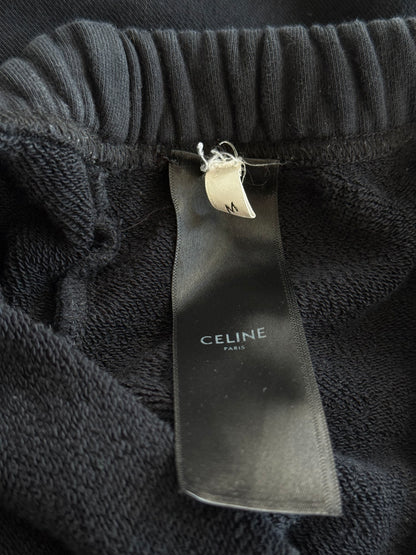 Celine Black & White Logo Shorts