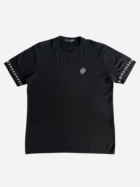 Louis Vuitton Black & White Signature Knit T-Shirt